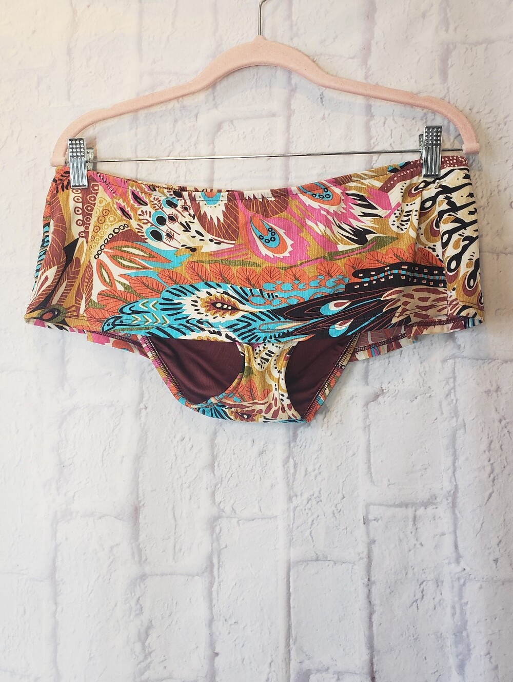 LUCKY BRAND Skirted Bikini Bottoms Swimsuit Large